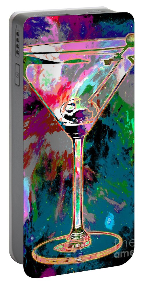 Martini Portable Battery Charger featuring the photograph Out of this World Martini by Jon Neidert