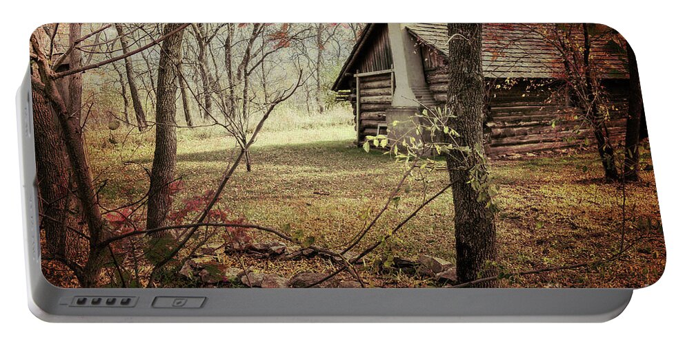 Cabins Portable Battery Charger featuring the photograph Out Of Town by John Anderson