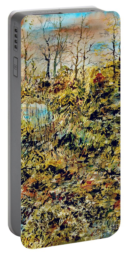 Watercolor Portable Battery Charger featuring the painting Outside Trodden Paths by Almo M
