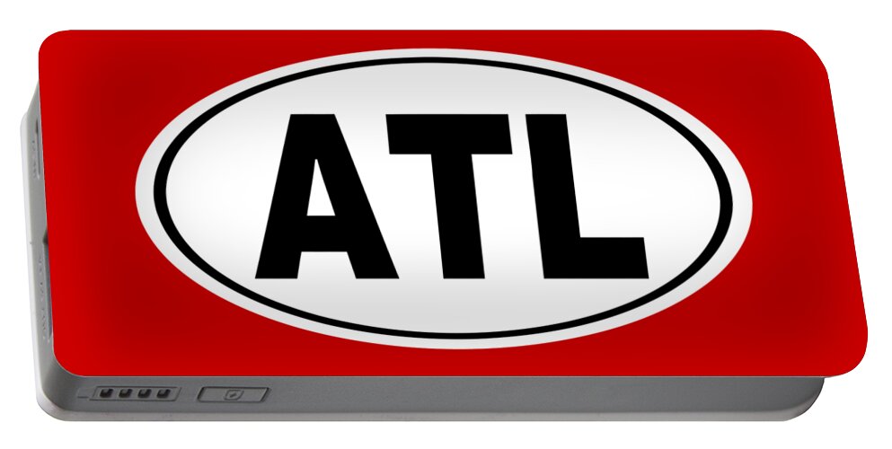 Atl Portable Battery Charger featuring the photograph Oval ATL Atlanta Georgia Home Pride by Keith Webber Jr