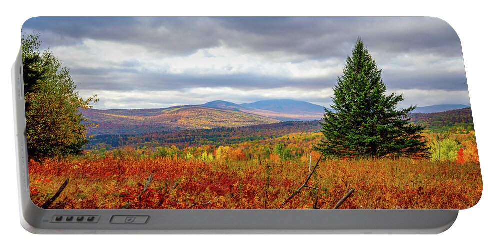 Overlook Portable Battery Charger featuring the photograph Overlooking the Foothills by Alana Ranney