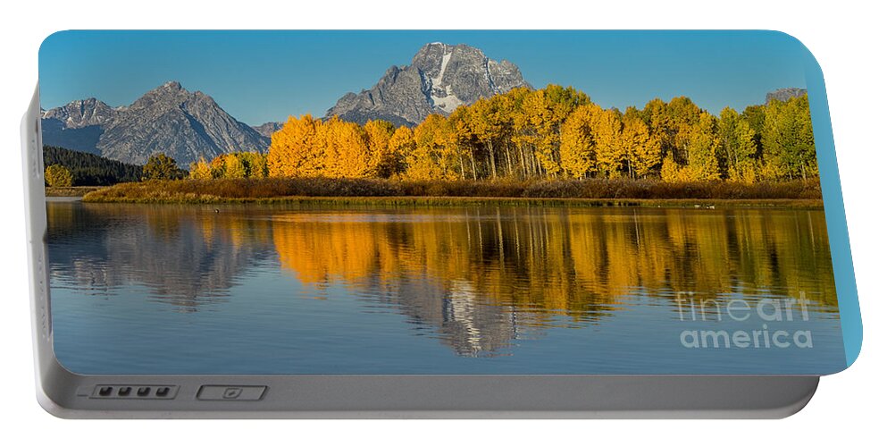 Autumn Portable Battery Charger featuring the photograph Oxbow Bend, Teton National Park by Jerry Fornarotto