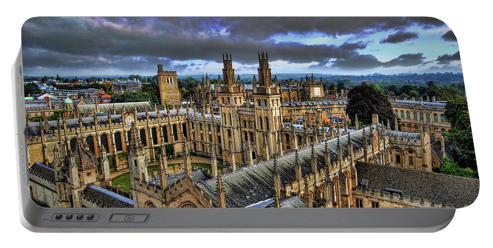 Oxford Portable Battery Charger featuring the photograph Oxford University - All Souls College by Yhun Suarez