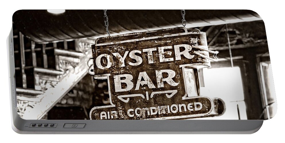 New Orleans Portable Battery Charger featuring the photograph Oyster Bar by Jarrod Erbe