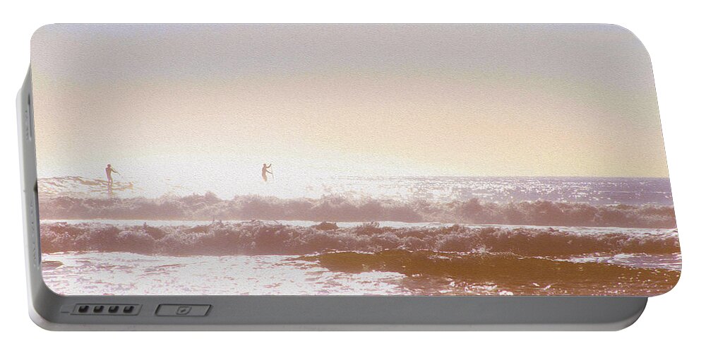 Bonnie Follett Portable Battery Charger featuring the photograph Paddleboarders by Bonnie Follett