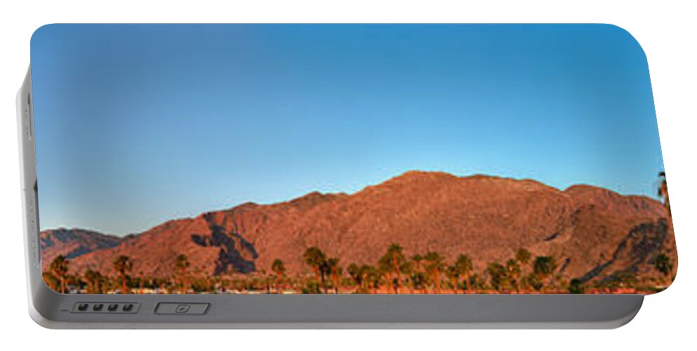Panorama Portable Battery Charger featuring the photograph Palm Springs Sunrise by Scott Campbell