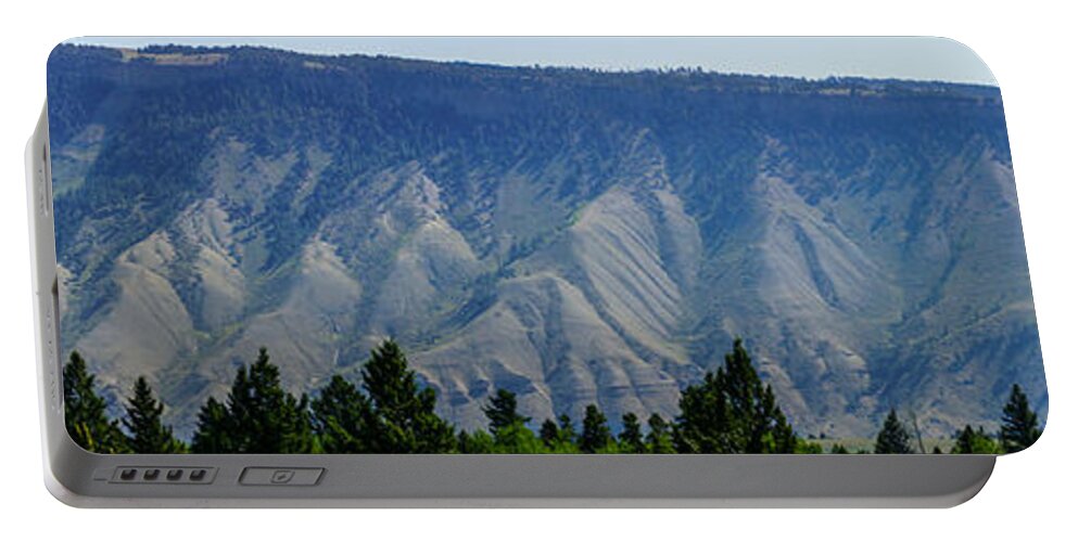 America Portable Battery Charger featuring the photograph Pano Mt Everts Yellowstone by Jennifer White