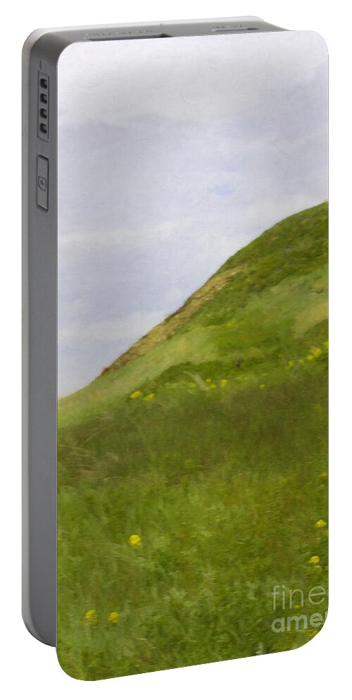 Portrait Portable Battery Charger featuring the photograph Panorama Hills Bluffs by Donna L Munro