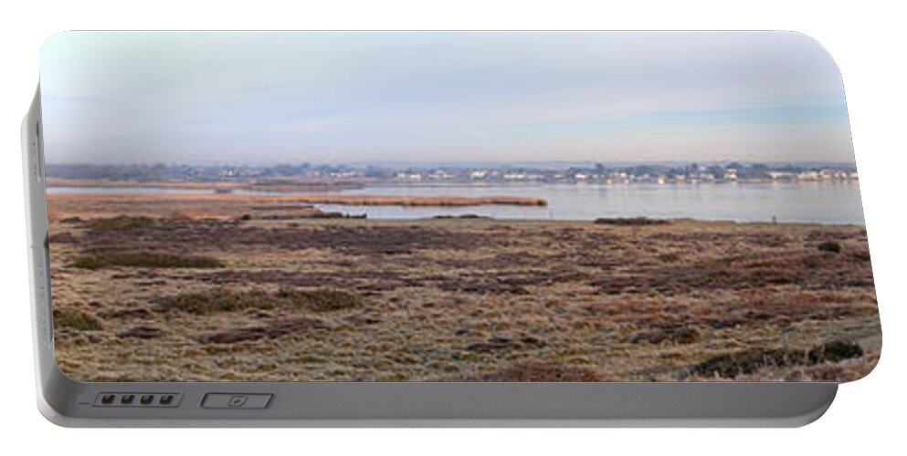Christchurch Portable Battery Charger featuring the photograph Panorama of Christchurch Harbour by Chris Day