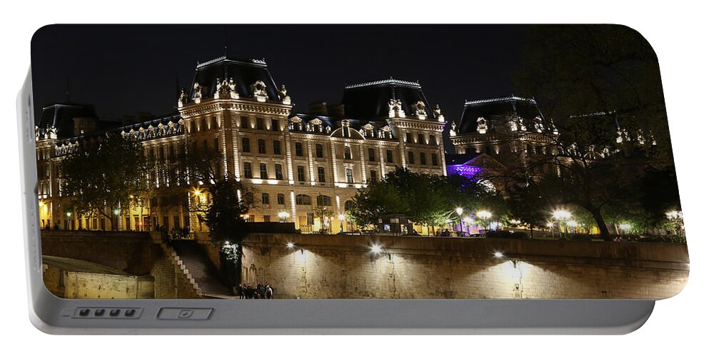 Paris Police Headquarters Portable Battery Charger featuring the photograph Paris Police Headquarters by Andrew Fare