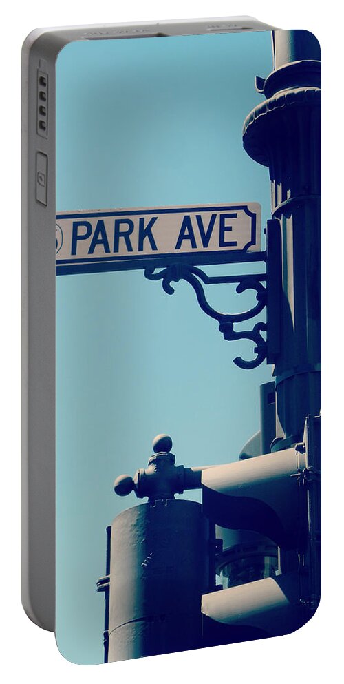 Park Avenue Portable Battery Charger featuring the digital art Park Avenue by Valerie Reeves