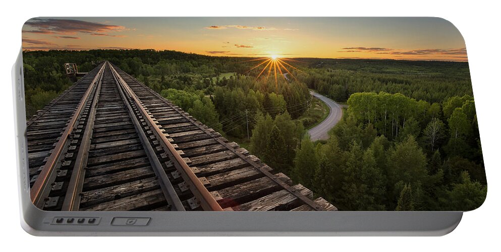 Abandoned Portable Battery Charger featuring the photograph Pass Lake Trestle by Jakub Sisak
