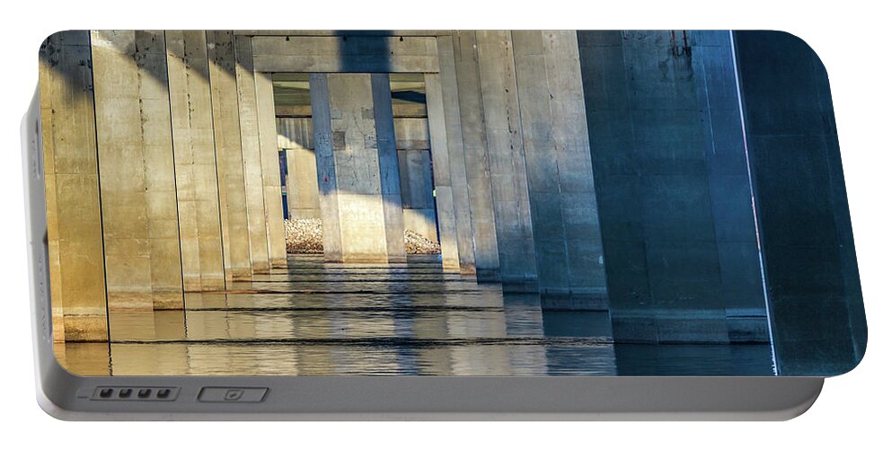Clark Bridge Portable Battery Charger featuring the photograph Passages by Holly Ross