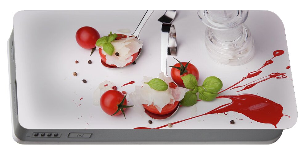 Food Portable Battery Charger featuring the photograph Pasta Napoli by Christine Sponchia