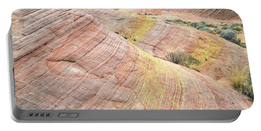 Valley Of Fire Portable Battery Charger featuring the photograph Pastel Dunes in Valley of Fire by Ray Mathis