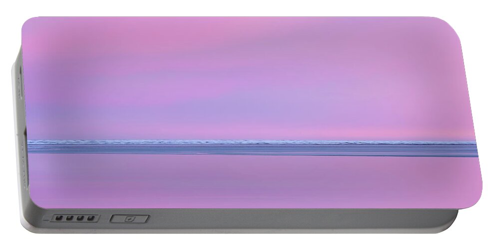 Iceland Portable Battery Charger featuring the photograph Pastel Shades of an Icelandic Winter Sunset. by Andy Astbury