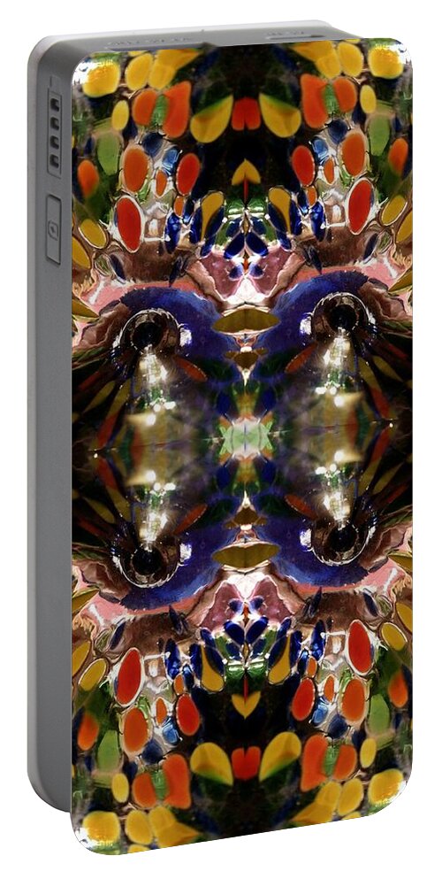  Portable Battery Charger featuring the digital art Patch Work Graphic #51 by Scott S Baker