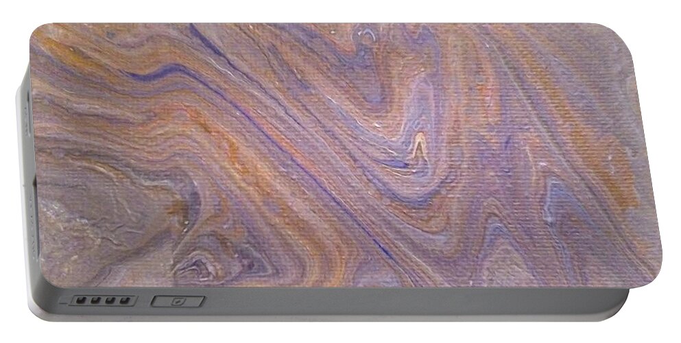 Abstracts Portable Battery Charger featuring the painting Paths Of Life by C Maria Wall