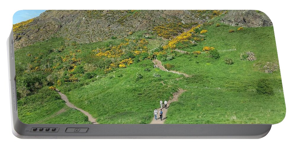 Arthur's Seat Portable Battery Charger featuring the photograph Paths to the Top by William Slider