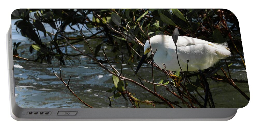 Egret Portable Battery Charger featuring the photograph Patients by Bradley Dever