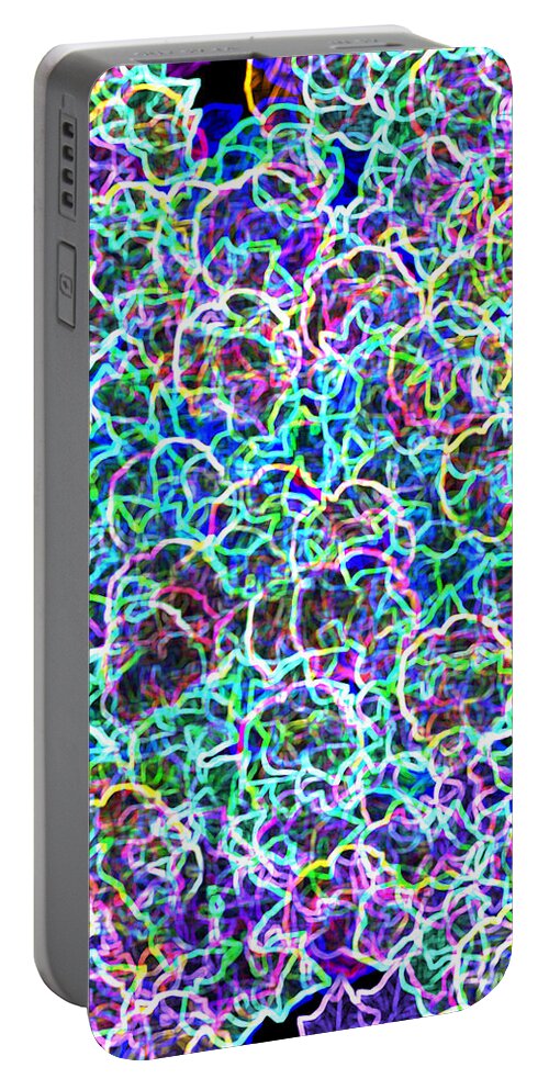 Digital Painting Portable Battery Charger featuring the painting Pattern 002 by John Vincent Palozzi