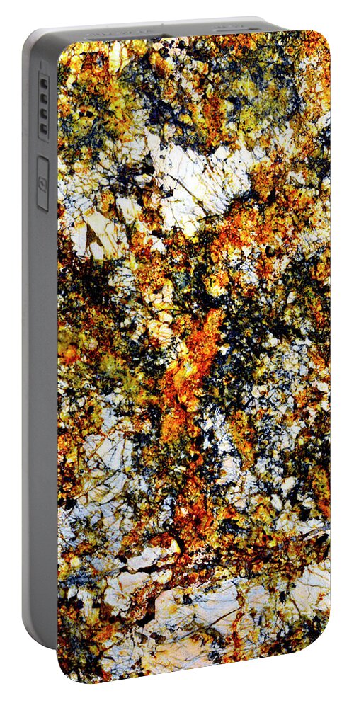 Abstract Portable Battery Charger featuring the photograph Patterns in Stone - 207 by Paul W Faust - Impressions of Light