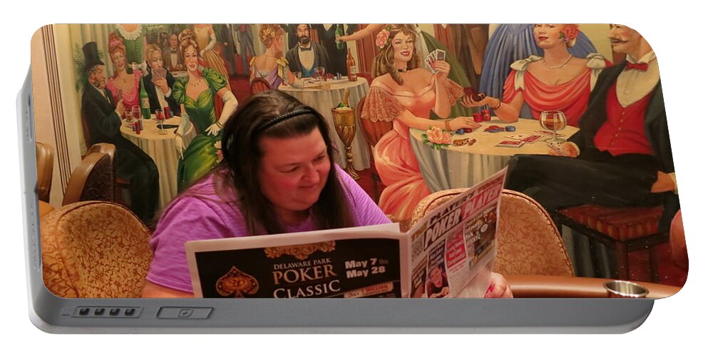  Portable Battery Charger featuring the photograph Pattie Poker by Carl Wilkerson