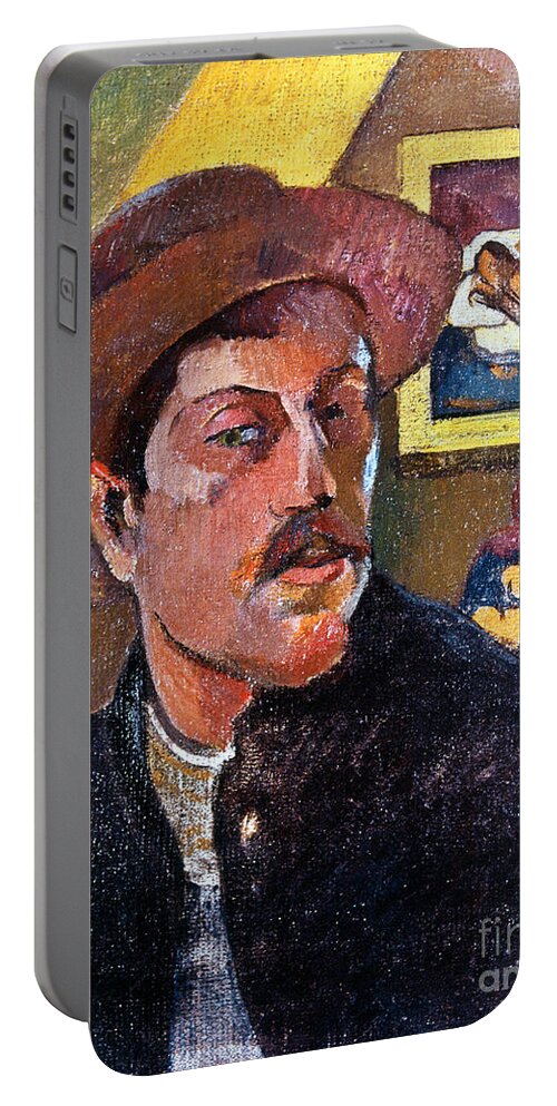 1893 Portable Battery Charger featuring the photograph Paul Gaugin (1848-1903) by Granger