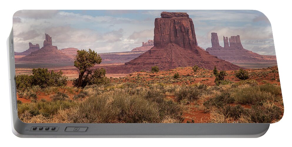 Monument Valley Portable Battery Charger featuring the photograph Peace in the Valley by Jim Garrison