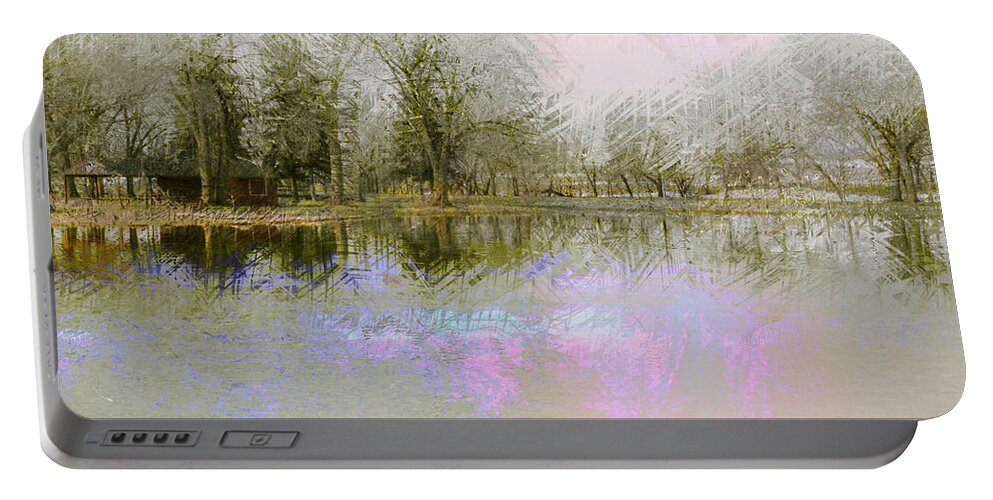 Landscape Portable Battery Charger featuring the photograph Peaceful Serenity by Julie Lueders 