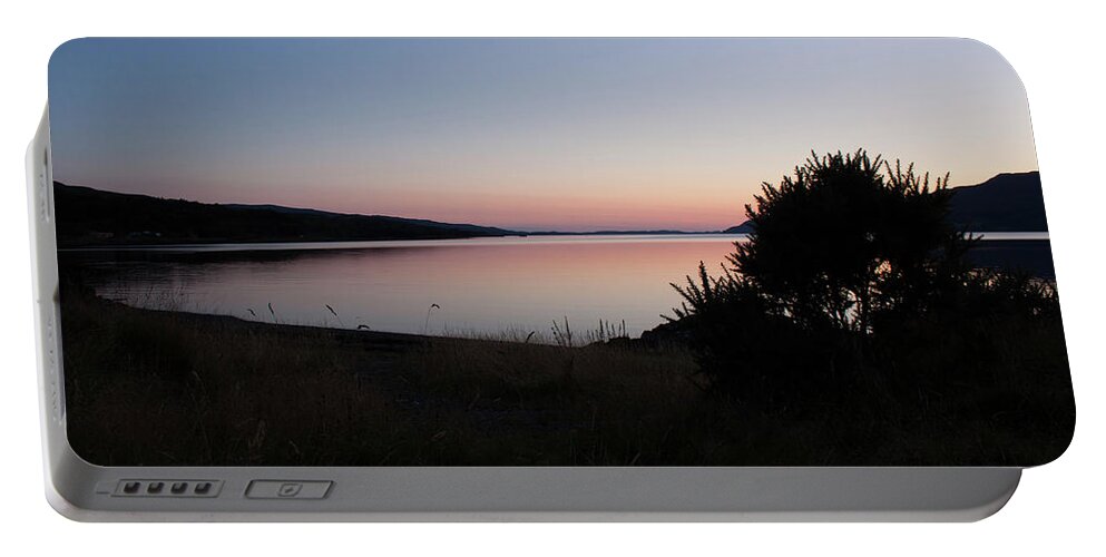 Sunset Portable Battery Charger featuring the photograph Pennyghael Sunset by Pete Walkden