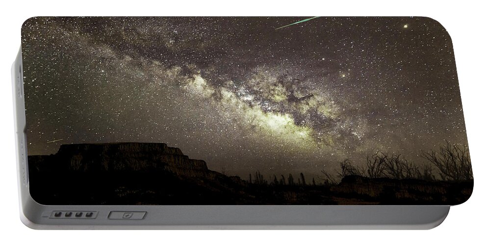 Astronomy Portable Battery Charger featuring the photograph Perseids Milky Way by Scott Cordell