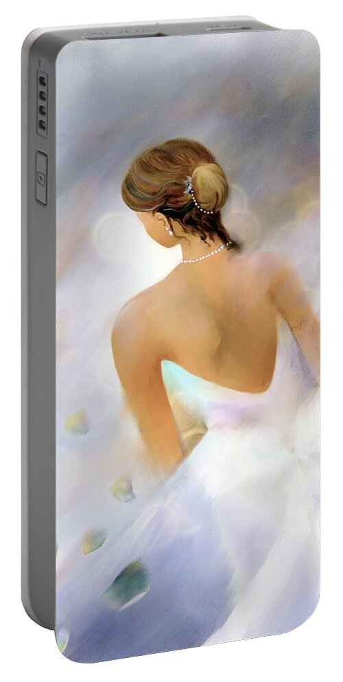 Woman Portable Battery Charger featuring the digital art Petals by Sand And Chi