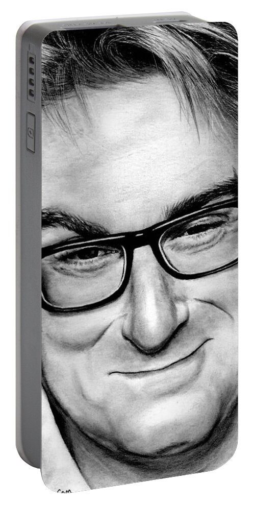 Peter Gould Portable Battery Charger featuring the drawing Peter Gould by Rick Fortson