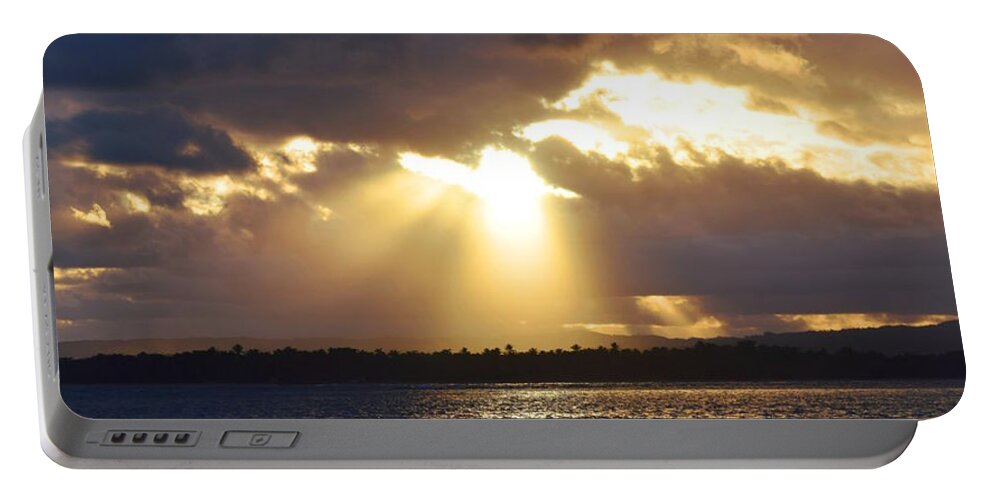 Beach Portable Battery Charger featuring the photograph Photo 48 Beach sunset by Lucie Dumas