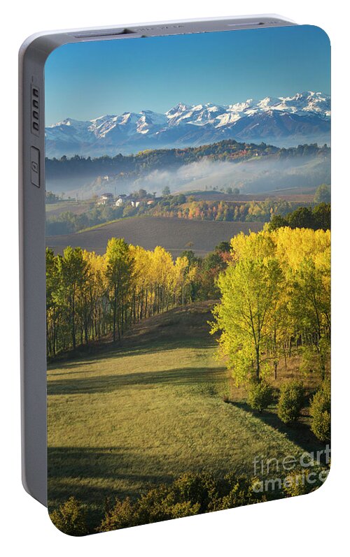Italy Portable Battery Charger featuring the photograph Piemonte Morning by Brian Jannsen