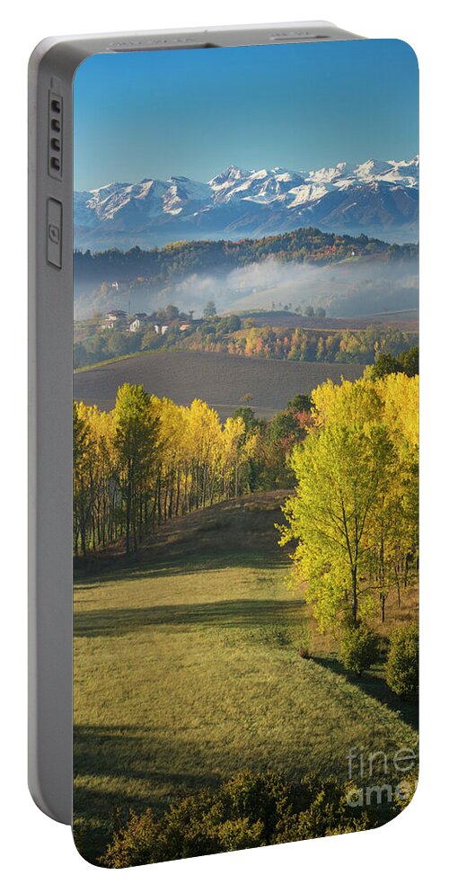 Italy Portable Battery Charger featuring the photograph Piemonte Morning by Brian Jannsen