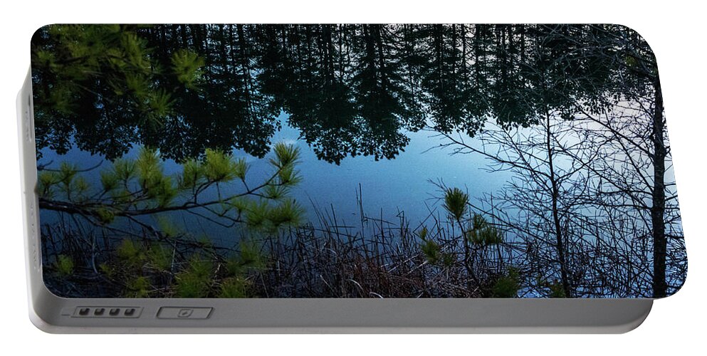  Portable Battery Charger featuring the photograph Pine Barren Reflections by Louis Dallara