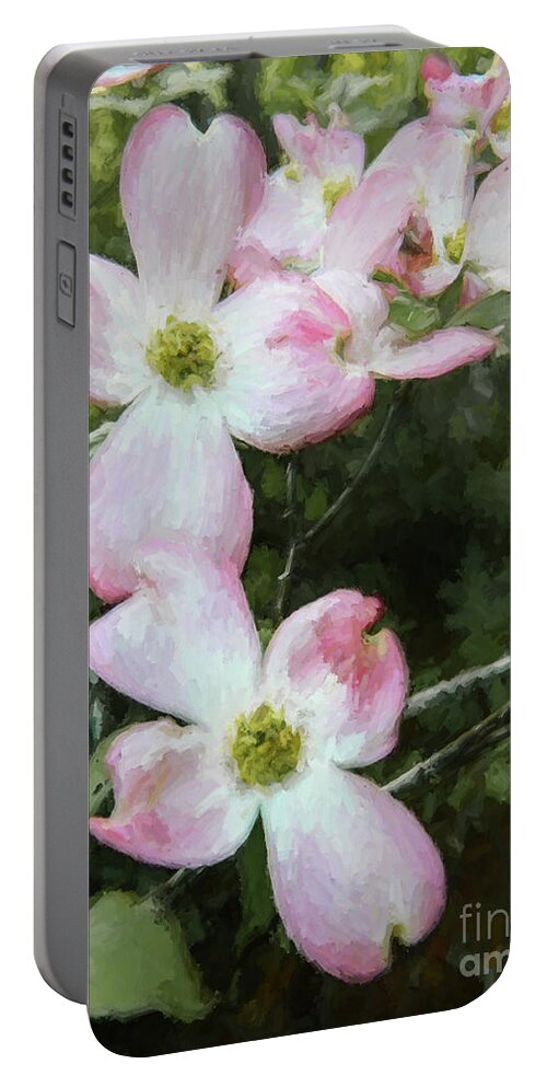  Portable Battery Charger featuring the photograph Pink Dogwood - Bring on Spring Series by Andrea Anderegg