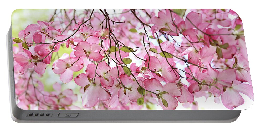 Photography Portable Battery Charger featuring the photograph Pink Dogwoods by Sylvia Cook