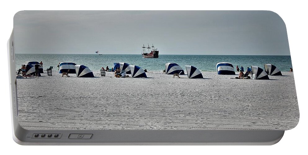 Beach Portable Battery Charger featuring the photograph Pirate Enclave by Christopher James