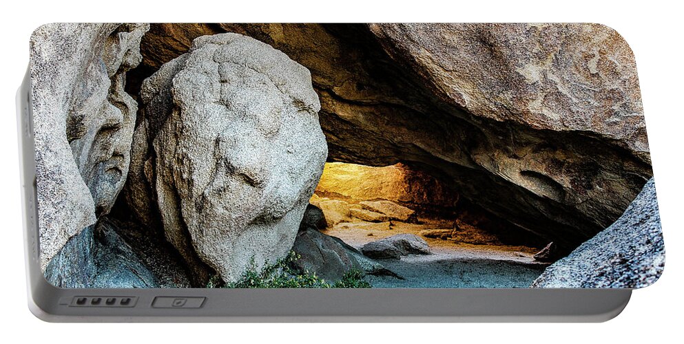 Cave Portable Battery Charger featuring the photograph Pirate's Cave by Adam Morsa