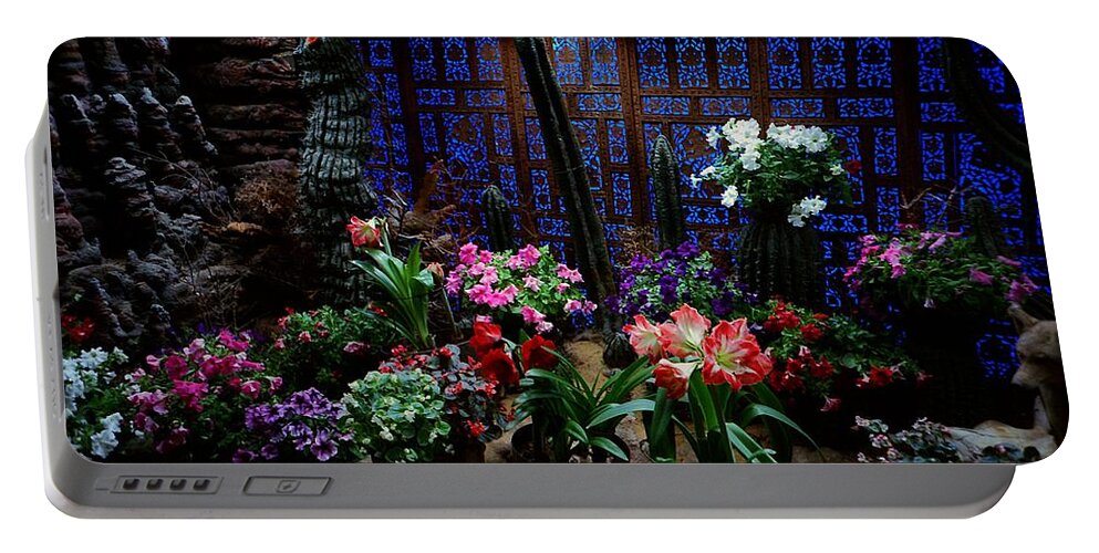 Flowers Portable Battery Charger featuring the photograph Place of Magic #1 by Rodney Lee Williams