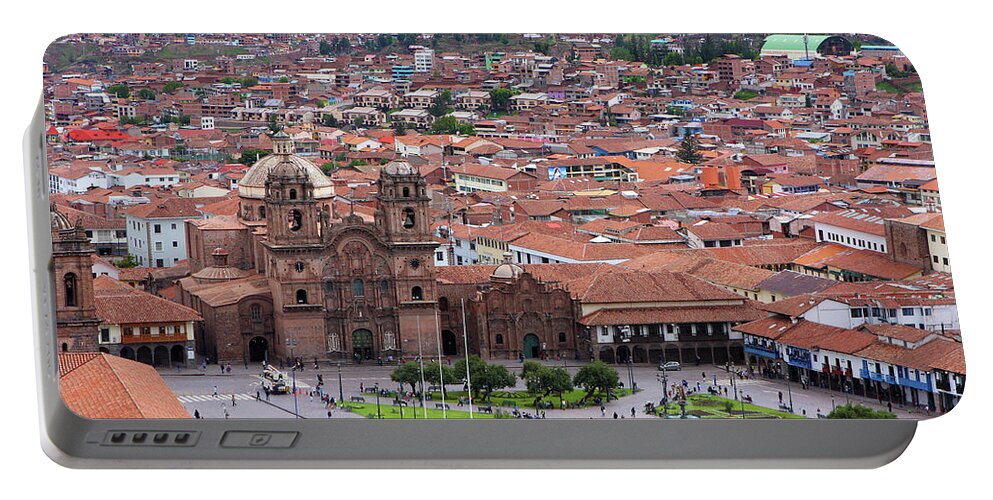 Peru Portable Battery Charger featuring the photograph Plaza de Armas, Cusco, Peru by Aidan Moran