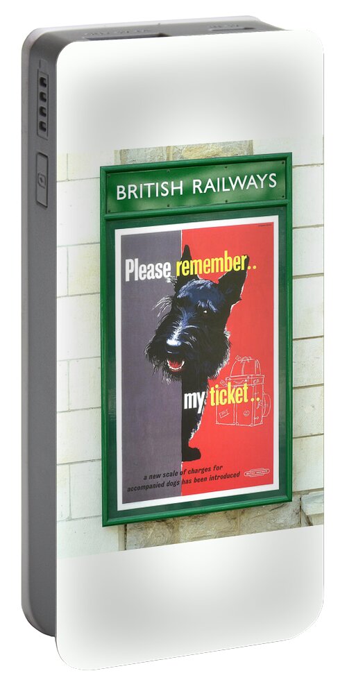 Ticket Portable Battery Charger featuring the photograph Please remember my ticket by Gordon James