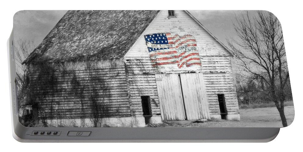 Trees Portable Battery Charger featuring the photograph Pledge Of Allegiance Crib by Kathy M Krause