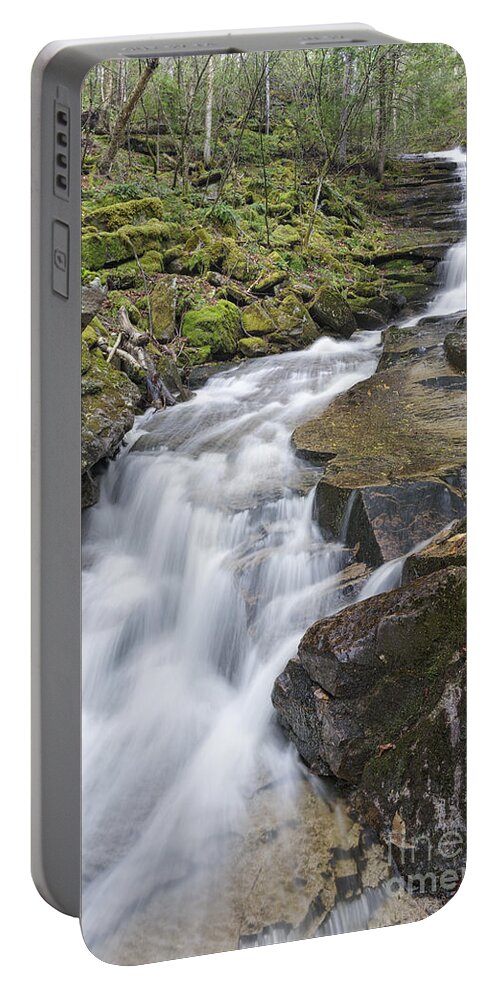 Grafton County Portable Battery Charger featuring the photograph Plimpton Falls - White Mountains New Hampshire USA by Erin Paul Donovan