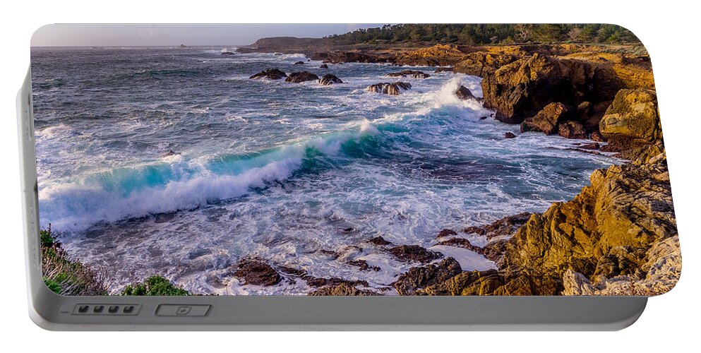 California Portable Battery Charger featuring the photograph Point Lobos by Derek Dean
