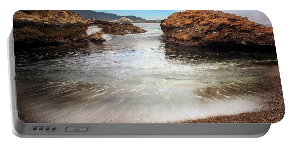 California Portable Battery Charger featuring the photograph Point Lobos - Weston Beach by Craig J Satterlee
