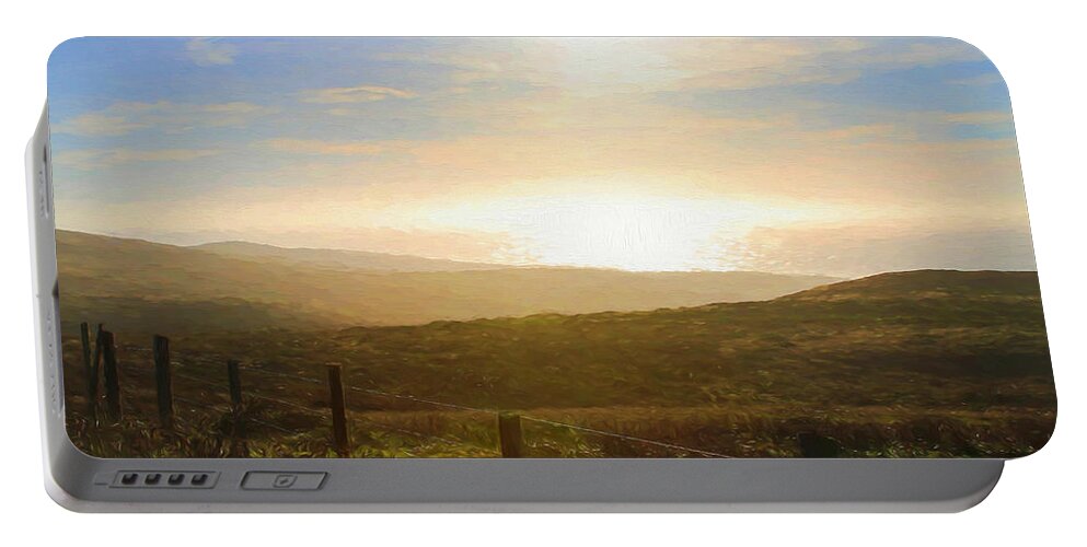 Point Reyes Evening Landscape Portable Battery Charger featuring the photograph Point Reyes Evening Landscape by Bonnie Follett